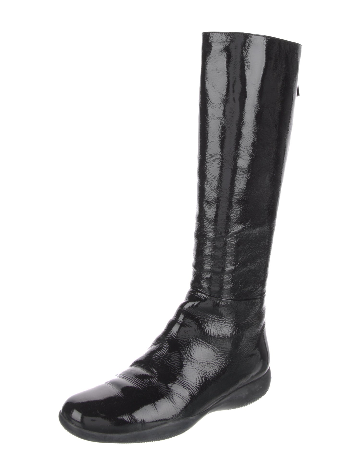 Prada Sport Patent Leather Riding Boots