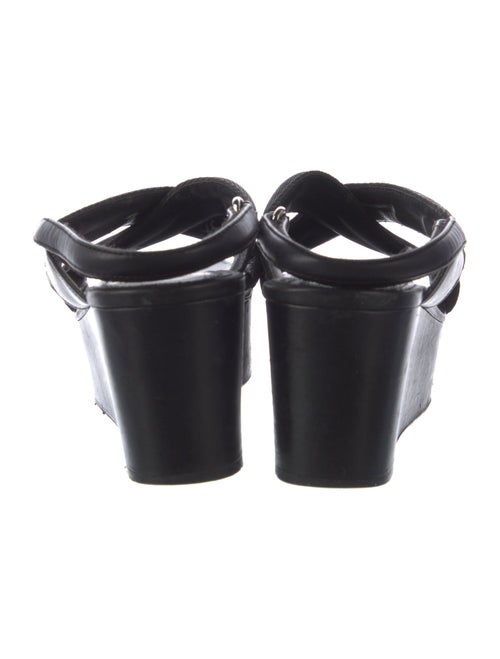 Prada Sport Leather Slingback Sandals