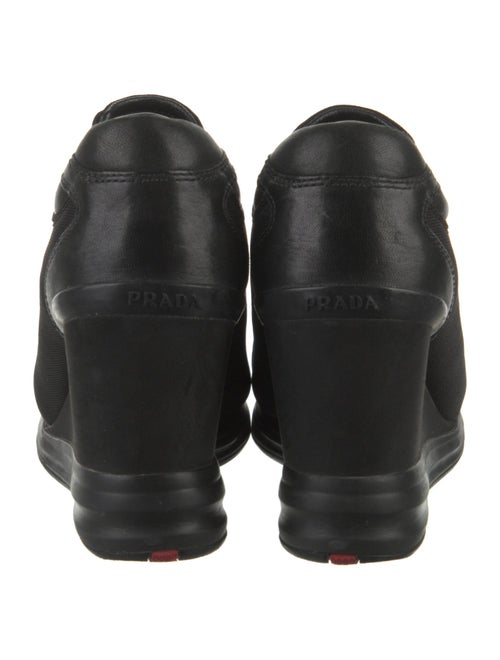 Prada Sport Leather Trim Embellishment Pumps