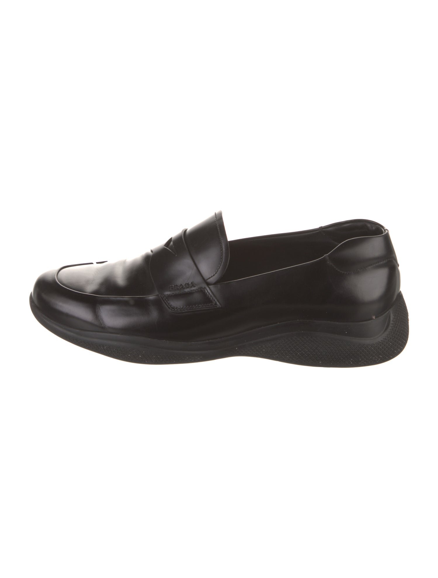 Prada Sport Leather Dress Loafers
