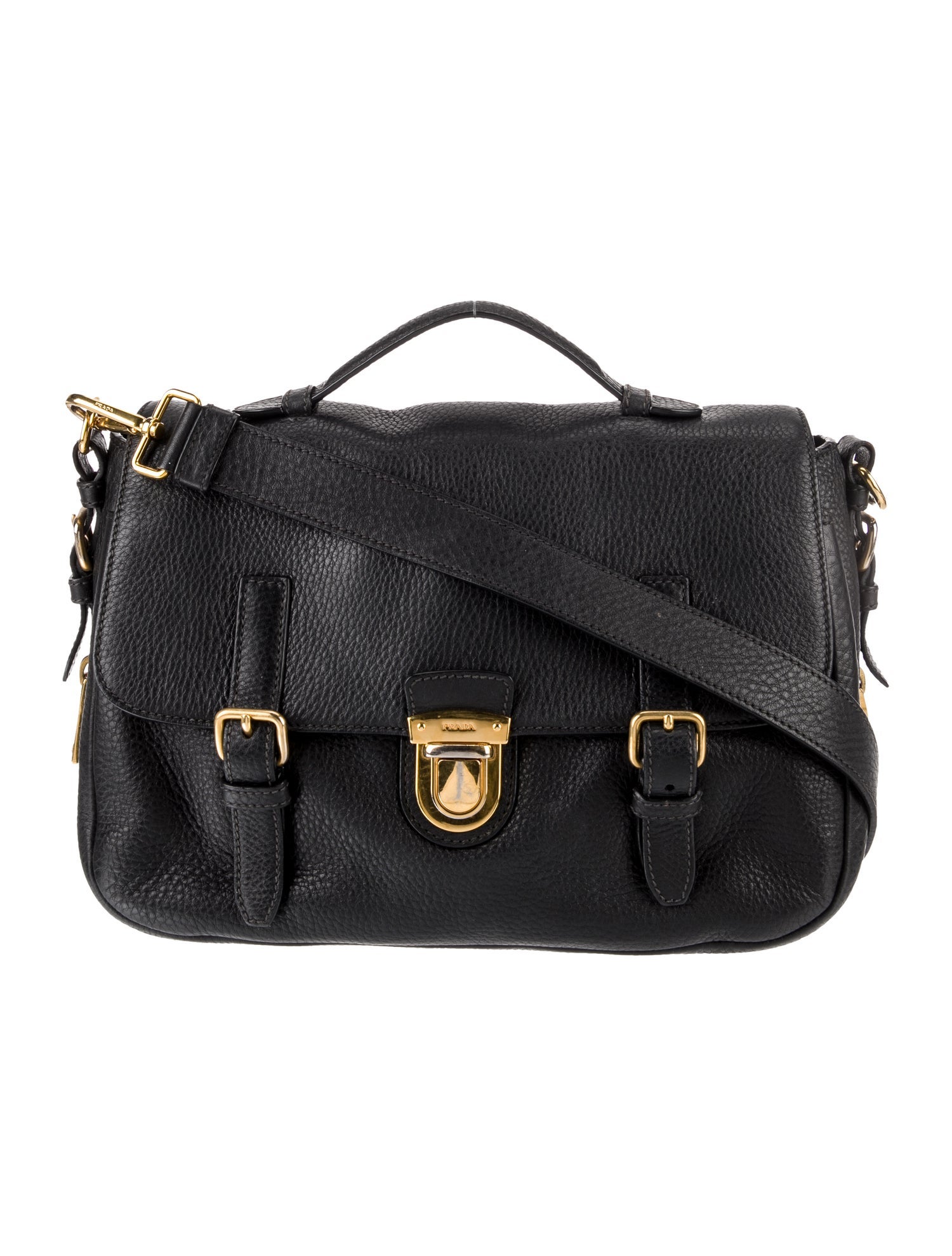 Prada Vitello Daino Leather Messenger Bag