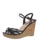 Prada Sport Leather Bow Accents Espadrilles