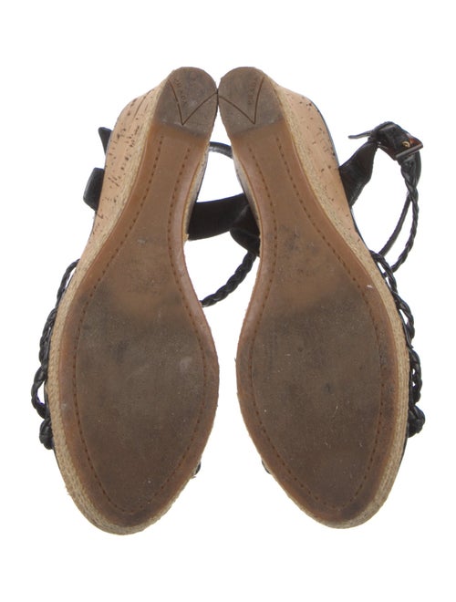 Prada Sport Leather Bow Accents Espadrilles