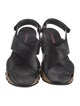 Prada Sport Leather Slingback Sandals