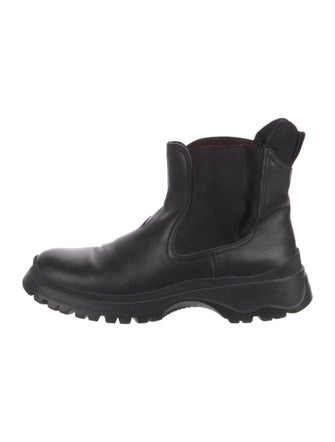 Prada Sport Leather Chelsea Boots