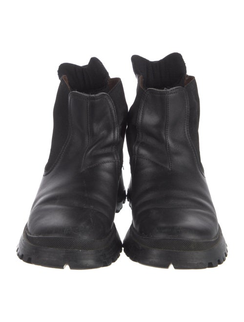 Prada Sport Leather Chelsea Boots