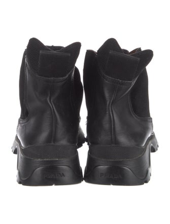 Prada Sport Leather Chelsea Boots
