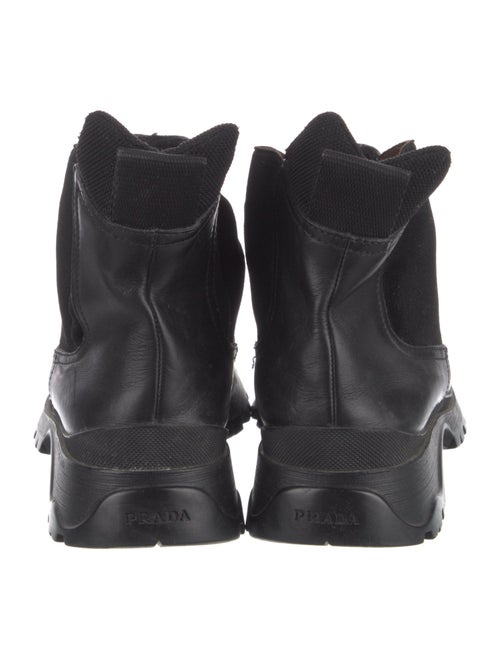 Prada Sport Leather Chelsea Boots