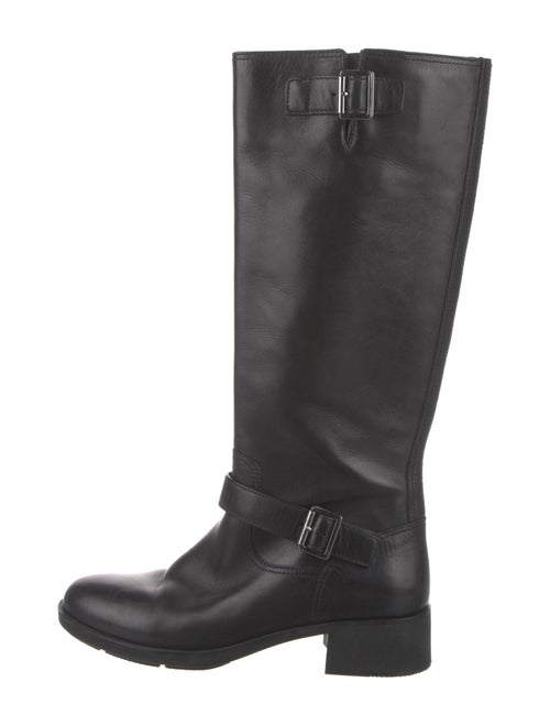 Prada Sport Late 1990's - Early 2000's Leather Riding Boots