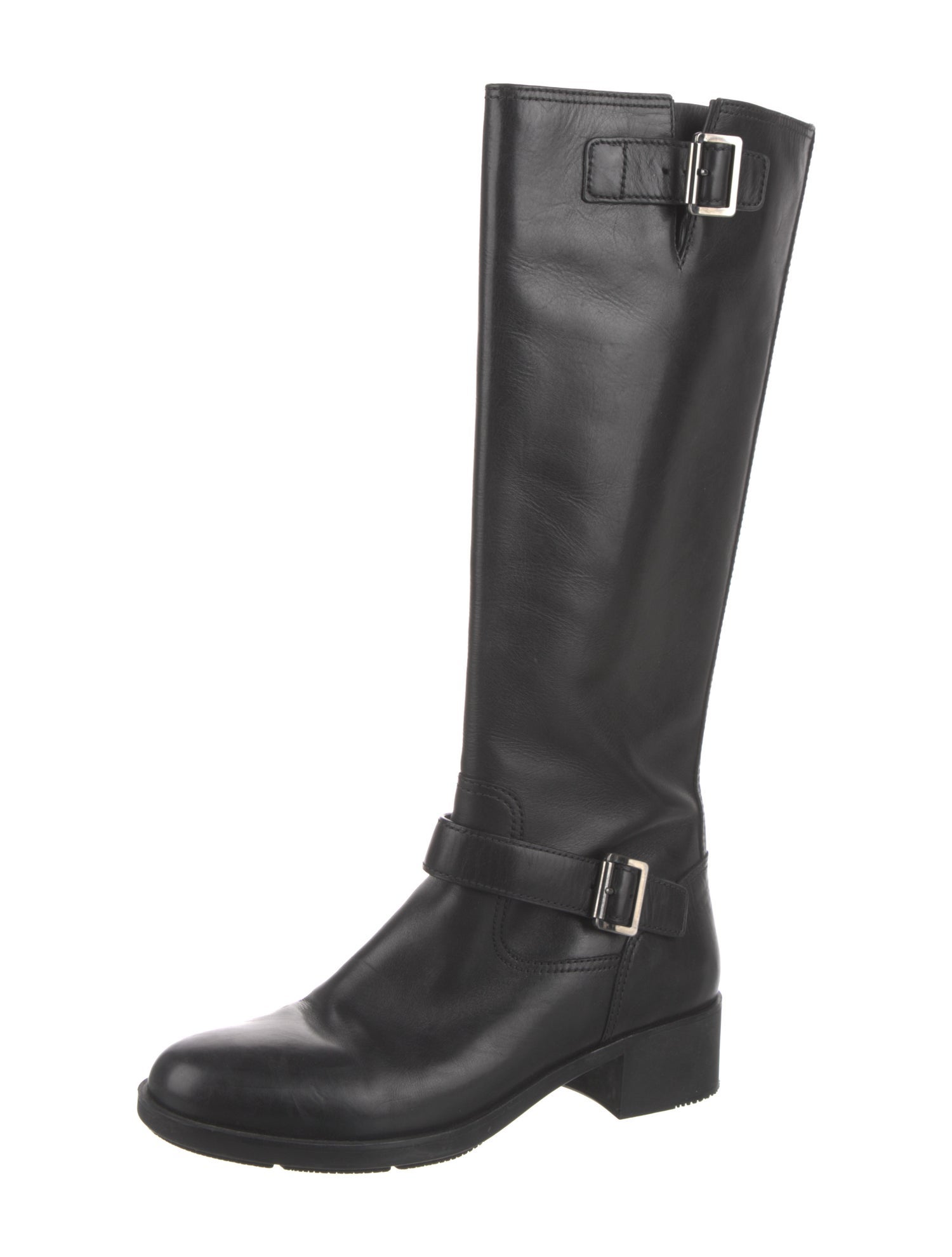 Prada Sport Late 1990's - Early 2000's Leather Riding Boots