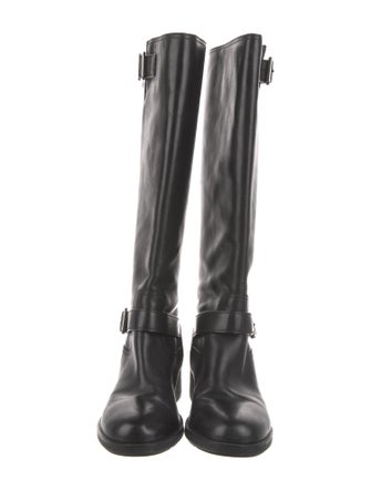 Prada Sport Late 1990's - Early 2000's Leather Riding Boots