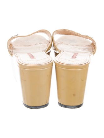 Prada Sport Patent Leather Slides