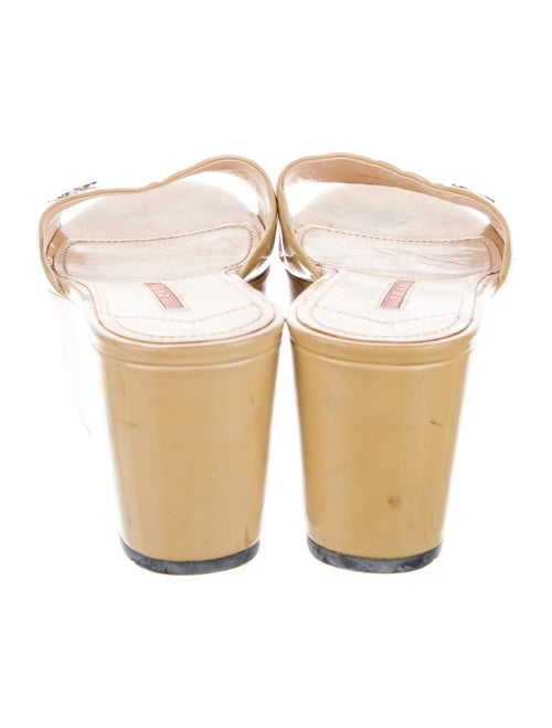 Prada Sport Patent Leather Slides