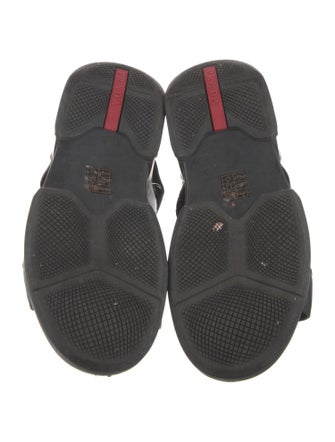 Prada Sport Leather Slingback Sandals