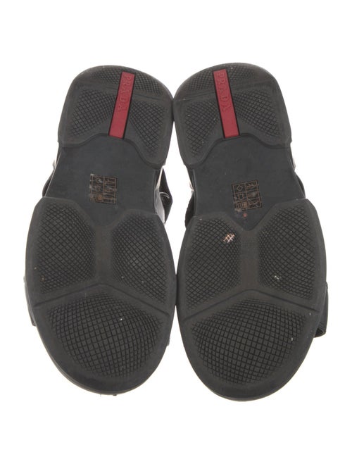 Prada Sport Leather Slingback Sandals