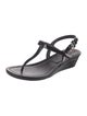 Prada Sport Patent Leather T-Strap Sandals