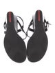 Prada Sport Patent Leather T-Strap Sandals