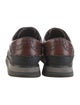 Prada Sport Leather Lasercut Accents Boat Shoes