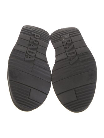 Prada Sport Leather Lasercut Accents Boat Shoes