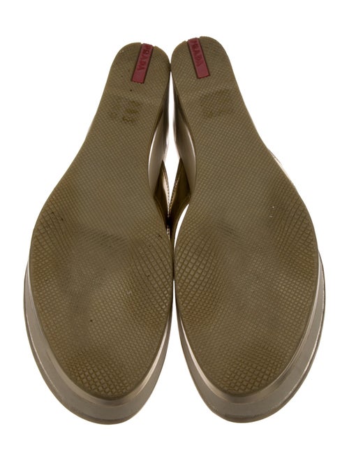 Prada Sport Leather Flip Flops