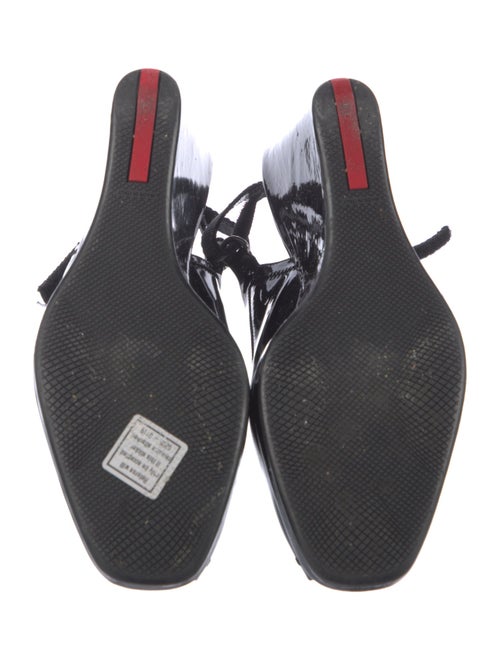 Prada Sport Patent Leather Slingback Pumps