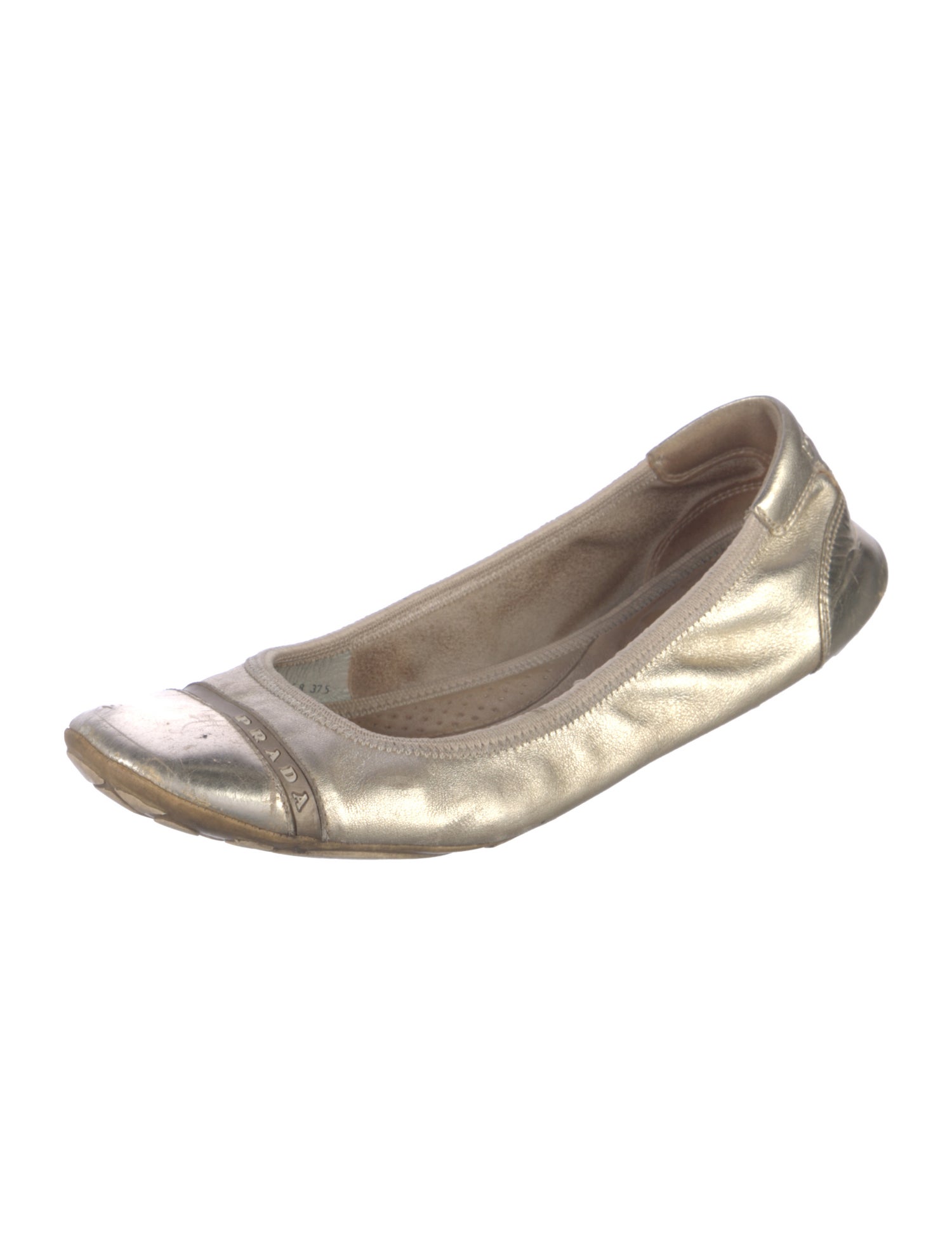 Prada Sport Leather Ballet Flats