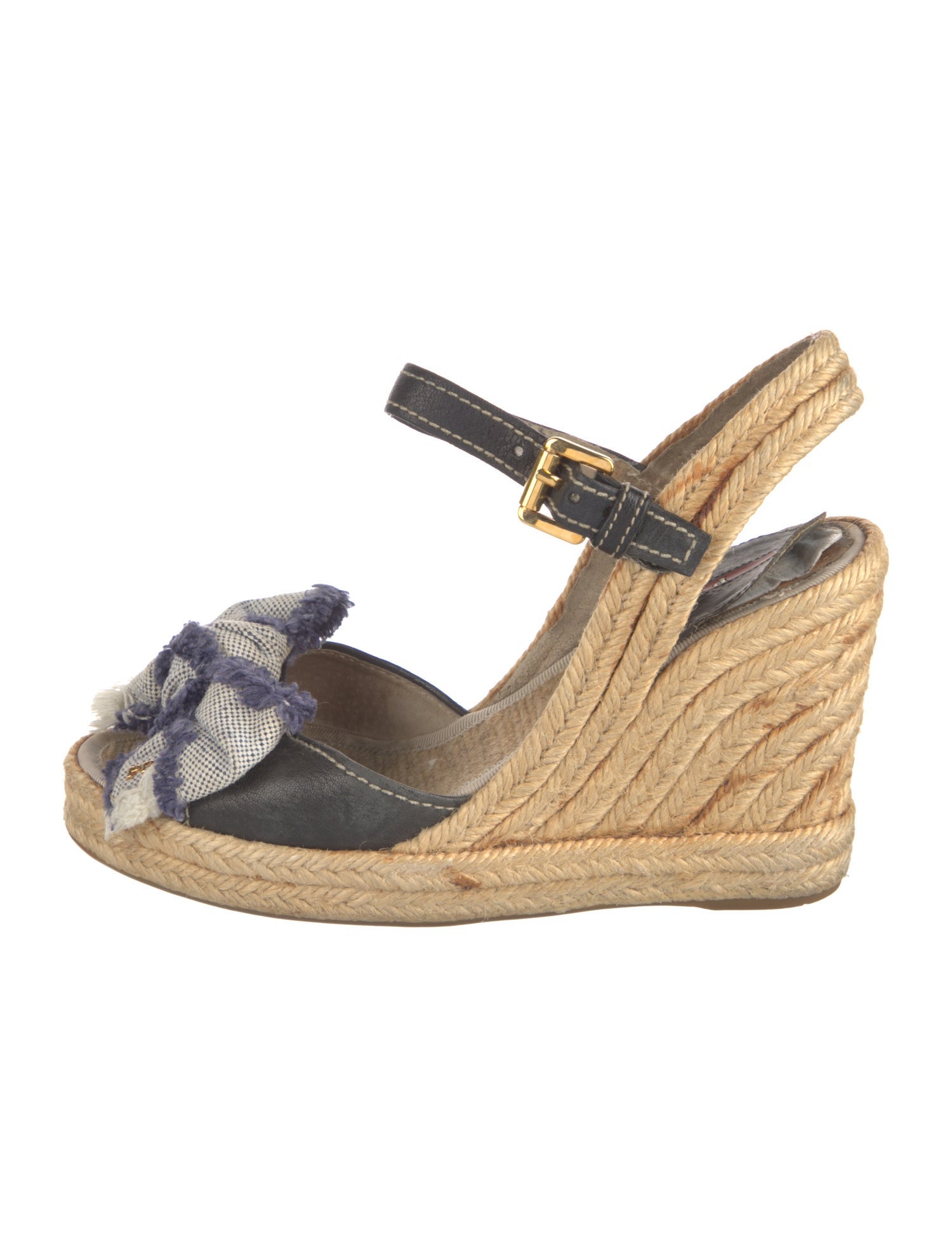 Prada Sport Jute Printed Espadrilles