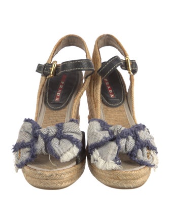 Prada Sport Jute Printed Espadrilles
