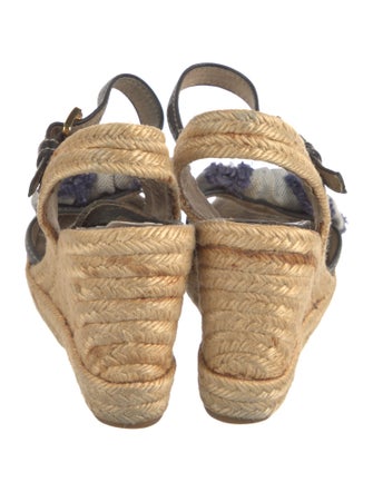 Prada Sport Jute Printed Espadrilles