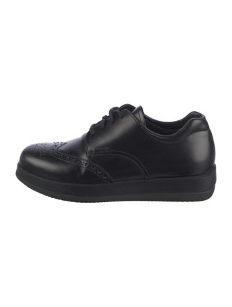Prada Sport Leather Lasercut Accents Brogues