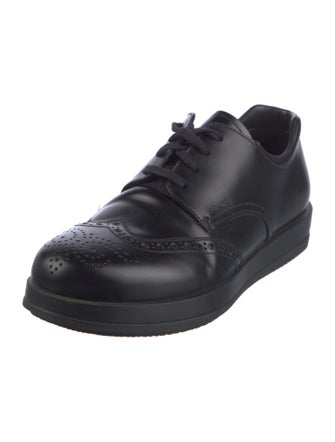 Prada Sport Leather Lasercut Accents Brogues