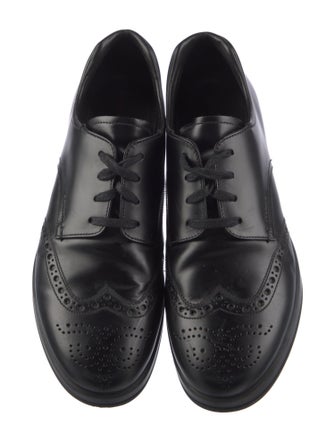 Prada Sport Leather Lasercut Accents Brogues