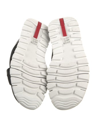 Prada Sport Leather Slingback Sandals