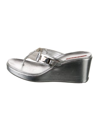 Prada Sport Leather Slides