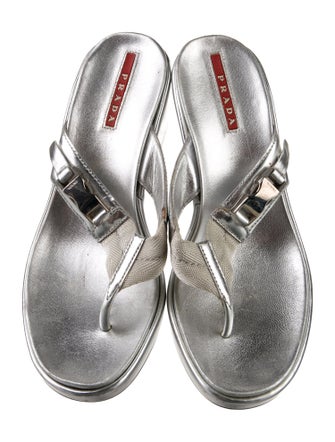 Prada Sport Leather Slides