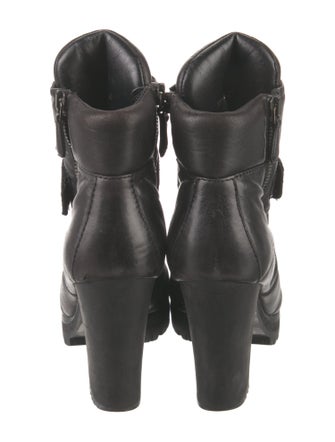 Prada Sport Leather Combat Boots