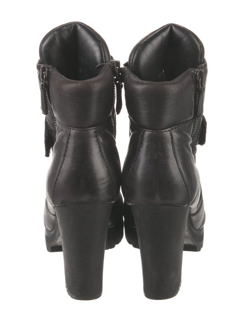 Prada Sport Leather Combat Boots