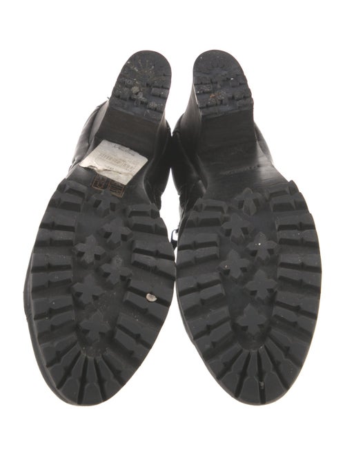 Prada Sport Leather Combat Boots