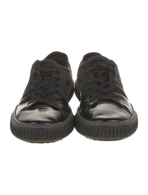 Prada Sport Nylon Leather Trim Embellishment Sneakers