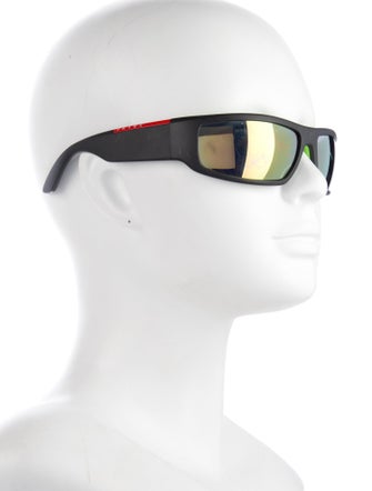 Prada Sport Shield Mirrored Sunglasses