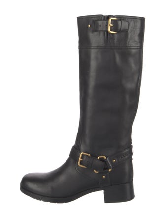 Prada Sport Leather Riding Boots