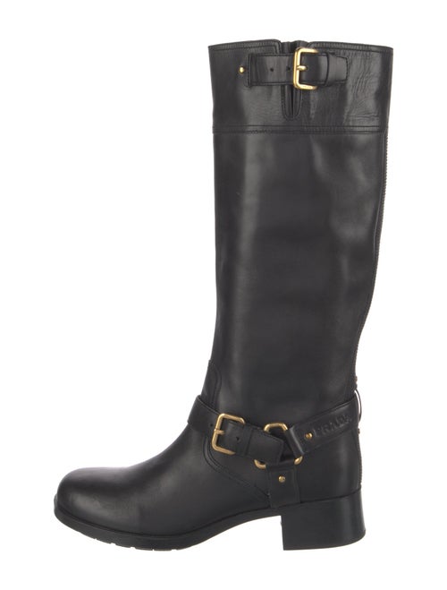 Prada Sport Leather Riding Boots