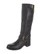 Prada Sport Leather Riding Boots