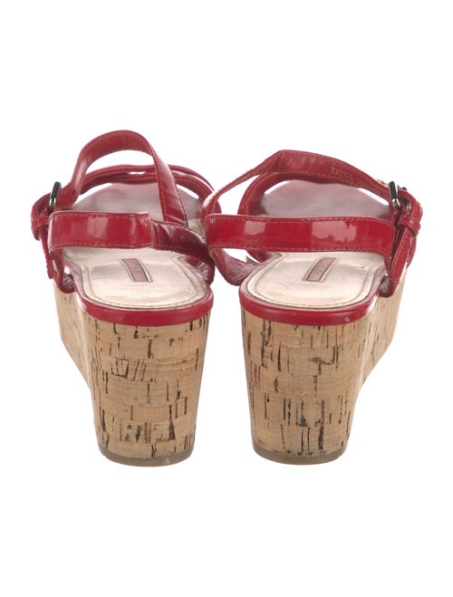 Prada Sport Patent Leather Slingback Sandals