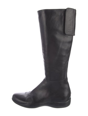 Prada Sport Leather Riding Boots