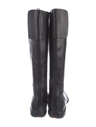 Prada Sport Leather Riding Boots