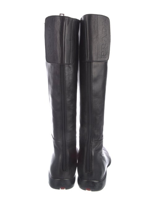 Prada Sport Leather Riding Boots