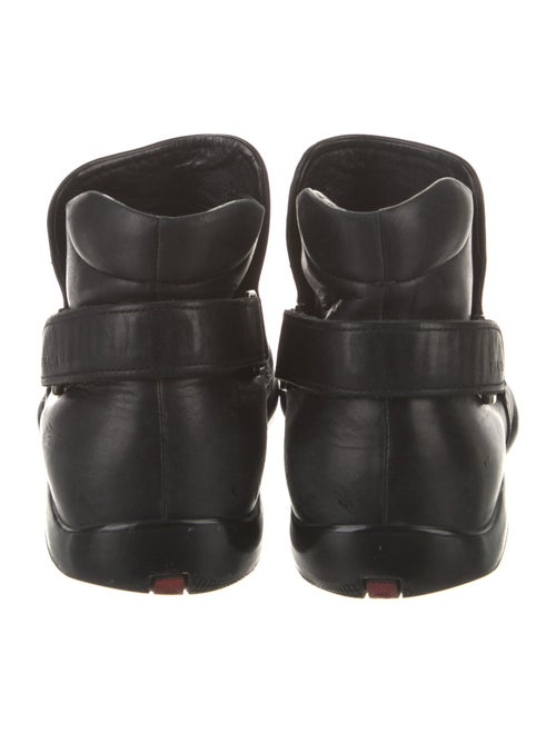 Prada Sport Leather Chelsea Boots