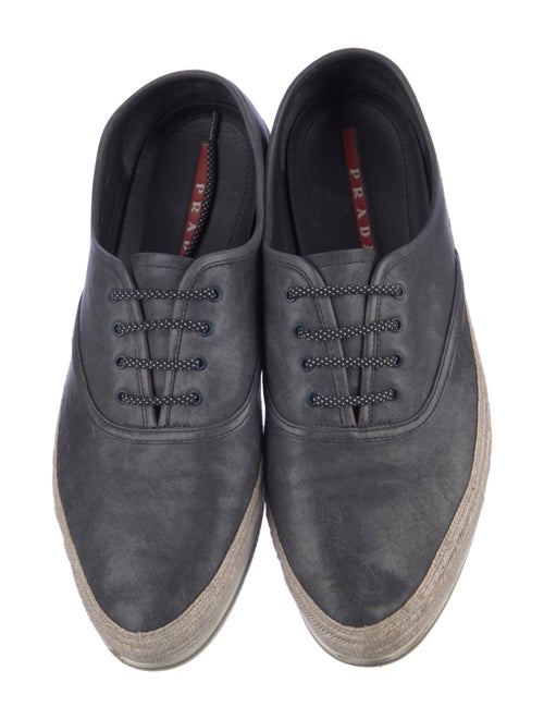 Prada Sport Leather Espadrille Sneakers