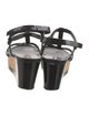 Prada Sport Late 2000's - Early 2010's Patent Leather T-Strap Sandals
